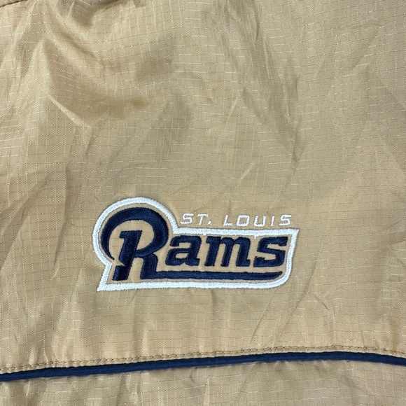 St Louis Rams Men's Size XL Vintage NFL Polyester Full Zip Windbreaker - Picture 16 of 16